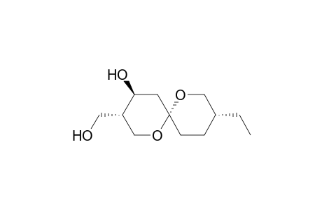 (3R,6R,8S,9S)-3-ethyl-9-(hydroxymethyl)-5,11-dioxaspiro[5.5]undecan-8-ol