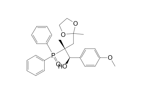 1,3-Dioxolane-2-propanol, .beta.-(diphenylphosphinyl)-.alpha.-(4-methoxyphenyl)-.beta.,2-dimethyl-, (R*,R*)-