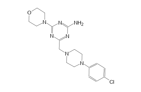 1,3,5-triazin-2-amine, 4-[[4-(4-chlorophenyl)-1-piperazinyl]methyl]-6-(4-morpholinyl)-