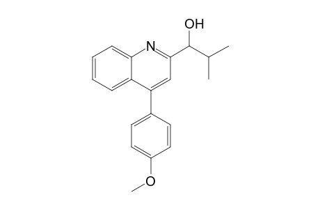 2-(1-Hydroxy-2-methylpropyl)-4-(4-methoxyphenyl)quinoline