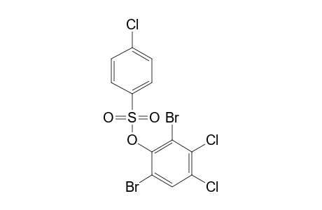 p-CHLOROBENZENESULFONIC ACID, 2,6-DIBROMO-3,4-DICHLOROPHENYL ESTER