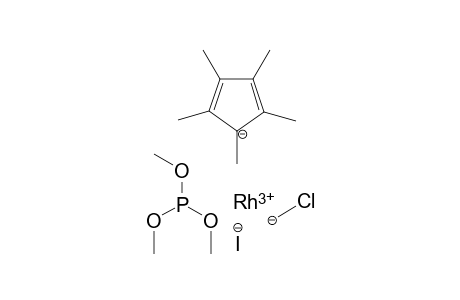 Chloromethane 1,2,3,4,5-pentamethylcyclopenta-2,4-dien-1-ide rhodium(III) trimethyl phosphite iodide