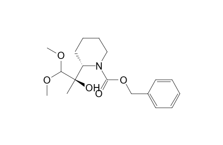 (2S)-N-[(Benzyloxy)carbonyl]-2[(R)-1-(dimethoxymethyl)-1-hydroxyethyl]piperidine
