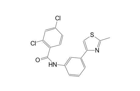 2,4-dichloro-N-[3-(2-methyl-1,3-thiazol-4-yl)phenyl]benzamide