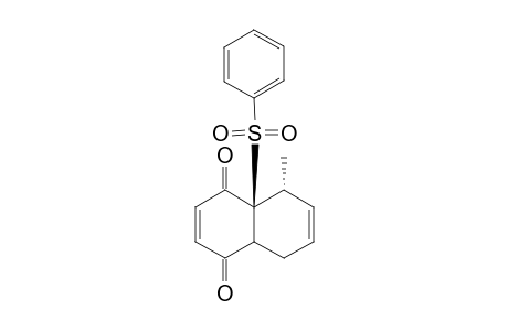 4a,5,8,8a-Tetrahydro-5-methyl-4a-phenylsulfonyl-1,4-naphthoquinone