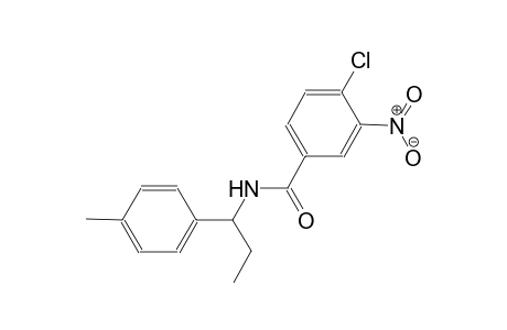 4-chloro-N-[1-(4-methylphenyl)propyl]-3-nitrobenzamide