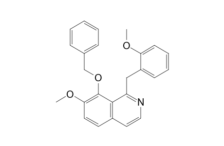 7-Methoxy-1-[(2-methoxyphenyl)methyl]-8-phenylmethoxy-isoquinoline