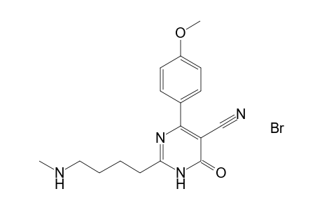 3,4-Dihydro-(.omega.-methylamino)butyl]-4-oxo-5-pyrimidinecarbonitrile hydrobromide