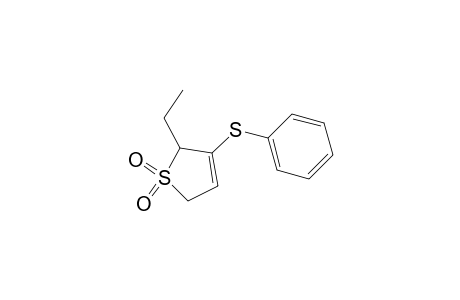 Thiophene, 2-ethyl-2,5-dihydro-3-(phenylthio)-, 1,1-dioxide