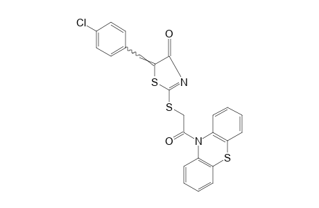 5-(p-CHLOROBENZYLIDENE)-2{[(PHENOTHIAZIN-10-YLCARBONYL)METHYL]THIO}-2-THIAZOLIN-4-ONE
