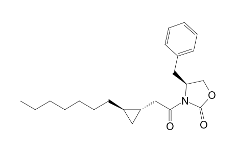 (4S)-Benzyl-3-[(1S,2R)-2'-heptylcyclopropyl]-acetyl-1,3-oxazolan-2-one