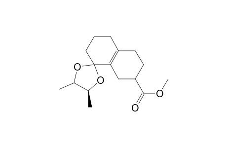 Spiro[1,3-dioxolane-2,1'(2'H)-naphthalene]-7'-carboxylic acid, 3',4',5',6',7',8'-hexahydro-4,5-dimethyl-, methyl ester, [4S-[2.alpha.(S*),4.alpha.,5.beta.]]-
