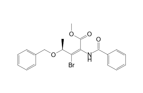 (4S)-Methyl 4-(Benzyloxy)-3-bromo-2-(N-benzoylamino)-2(Z)-pentenoate