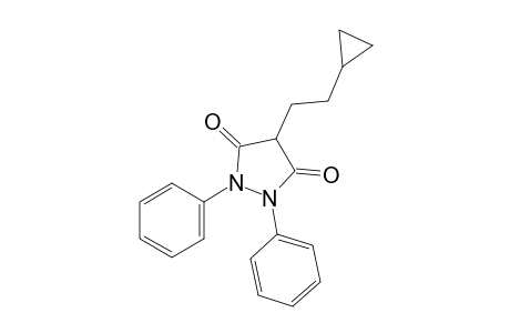 4-(2-cyclopropylethyl)-1,2-diphenyl-3,5-pyrazolidinedione
