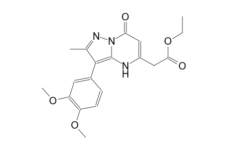 ethyl [3-(3,4-dimethoxyphenyl)-2-methyl-7-oxo-4,7-dihydropyrazolo[1,5-a]pyrimidin-5-yl]acetate