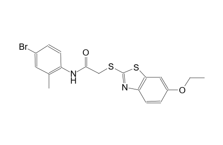 acetamide, N-(4-bromo-2-methylphenyl)-2-[(6-ethoxy-2-benzothiazolyl)thio]-