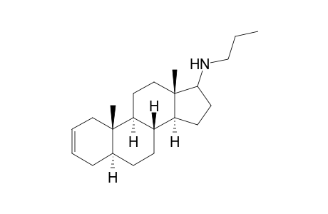 Androst-2-en-17-amine, N-propyl-, hydrochloride, (5.alpha.)-