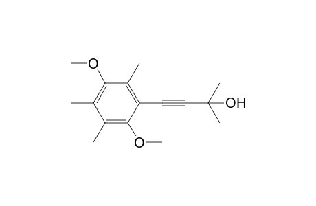 4-(2,5-dimethoxy-3,4,6-trimethyl-phenyl)-2-methyl-but-3-yn-2-ol