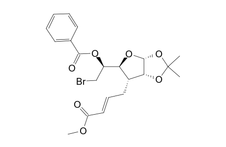 5-O-Benzoyl-6-bromo-3,6-dideoxy-1,2-O-isopropylidene-3-C-[(E)-(methoxycarbonyl)-2-propenyl]-.alpha.-D-allofuranose