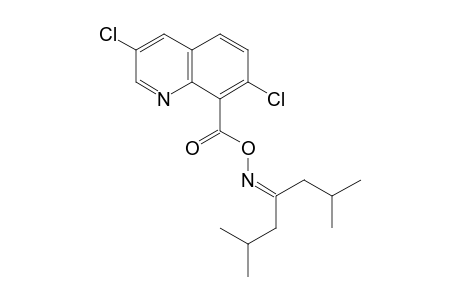 4-Heptanone, 2,6-dimethyl-, O-[(3,7-dichloro-8-quinolinyl)carbonyl]oxime
