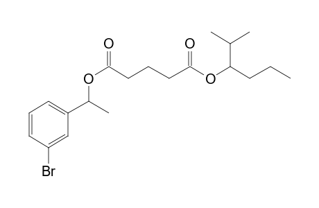 Glutaric acid, 1-(3-bromophenyl)ethyl 2-methylhex-3-yl ester