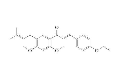 1-(2',4'-Dimethoxy-5'-prenylphenyl)-3-(4-ethyloxyphenyl)propenone