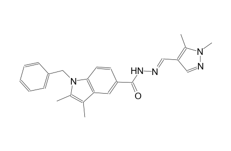 1-benzyl-N'-[(E)-(1,5-dimethyl-1H-pyrazol-4-yl)methylidene]-2,3-dimethyl-1H-indole-5-carbohydrazide