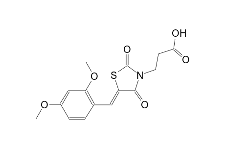3-[(5Z)-5-(2,4-dimethoxybenzylidene)-2,4-dioxo-1,3-thiazolidin-3-yl]propanoic acid