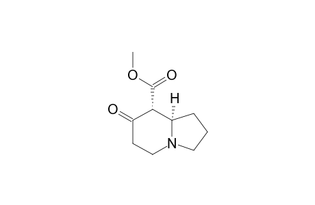 (8R*,8aR*)-8-Methoxycarbonyloctahydroindolizin-7-one