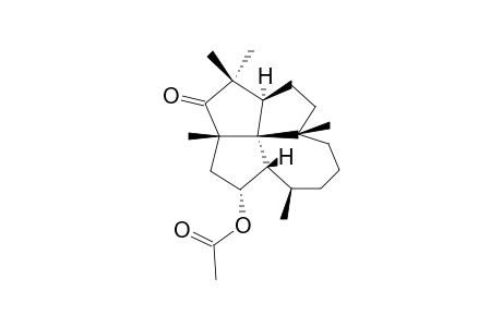 5-ALPHA-ACETOXY-1-BETA-H-LAURENAN-5-ONE;[[1R-(1-ALPHA,2A-BETA,4A-ALPHA,6A-BETA,10-BETA,10A-BETA,10BR*)]-DODECAHYDRO-1-ACETOXY-2A,4,4,6A,10-PENTAMT