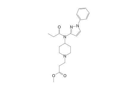 4-[(1-OXOPROPYL)-(1-PHENYLPYRAZOL-3-YL)-AMINO]-N-PIPERIDINEPROPANOIC-ACID-METHYLESTER