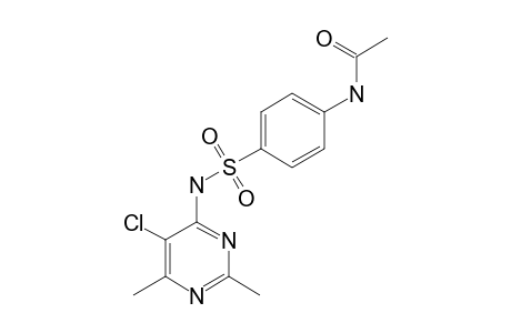 N-[4-[(5-chloro-2,6-dimethylpyrimidin-4-yl)sulfamoyl]phenyl]acetamide