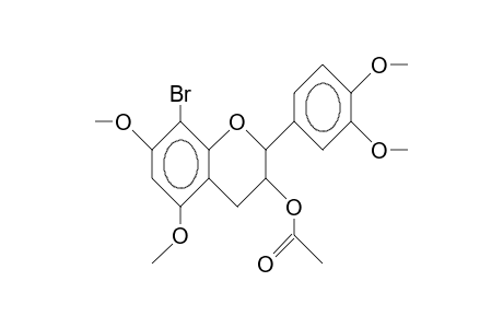 3-O-Acetyl-8-bromo-3',4',5,7-tetra-O-methyl-catechin