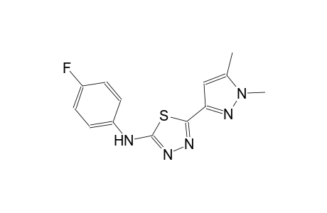 5-(1,5-dimethyl-1H-pyrazol-3-yl)-N-(4-fluorophenyl)-1,3,4-thiadiazol-2-amine