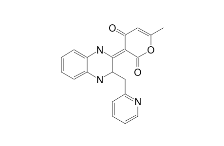 (3E)-6-methyl-3-[3-(2-pyridylmethyl)-3,4-dihydro-1H-quinoxalin-2-ylidene]pyran-2,4-quinone
