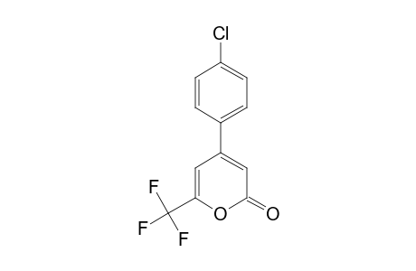 4-(4-Chlorophenyl)-6-(trifluoromethyl)-2H-pyran-2-one