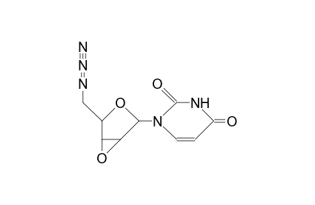 1-(5-Azido-5-deoxy-2,3-epoxy-B-D-lyxofuranosyl)-uracil