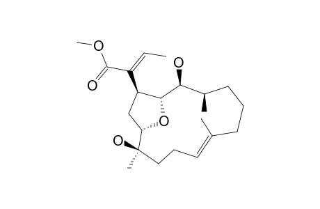 methyl (E)-2-[(1R,2S,3R,7E,11R,12S,14S)-2,11-dihydroxy-3,7,11-trimethyl-15-oxabicyclo[10.2.1]pentadec-7-en-14-yl]but-2-enoate