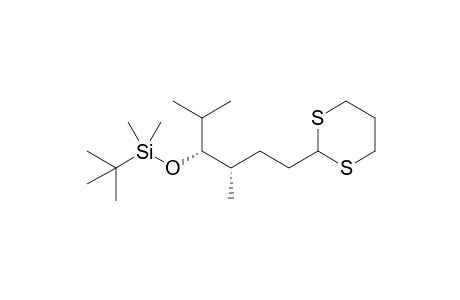 tert-Butyl-[(1R,2S)-4-(1,3-dithian-2-yl)-1-isopropyl-2-methyl-butoxy]-dimethyl-silane