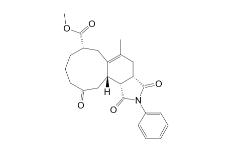 Methyl (3aS*,7S*,12aS*,12bR*)-5-Methyl-1,3,11-trioxo-2-phenyl-1,2,3,3a,4,6,7,8,9,10,11,12,12a,12b-tetradecahydrocyclonona[e]isoindole-7-carboxylate