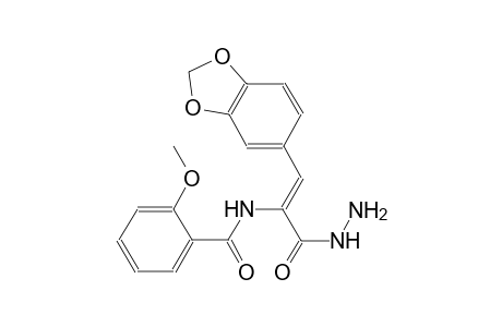 N-[(Z)-2-(1,3-benzodioxol-5-yl)-1-(hydrazinocarbonyl)ethenyl]-2-methoxybenzamide