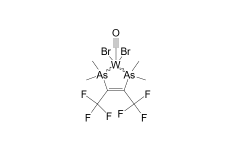 (CH3)2ASC(CF3)=C(CF3)AS(CH3)2-W(CO)BR2