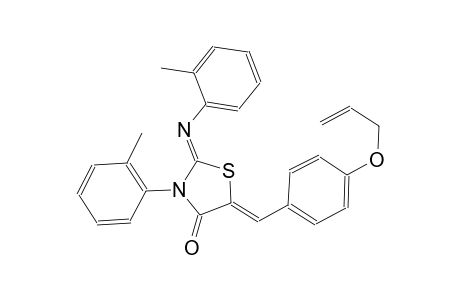 (2Z,5Z)-5-[4-(allyloxy)benzylidene]-3-(2-methylphenyl)-2-[(2-methylphenyl)imino]-1,3-thiazolidin-4-one
