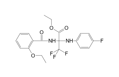 Ethyl 2-[(2-ethoxyphenyl)formamido]-3,3,3-trifluoro-2-[(4-fluorophenyl)amino]propanoate