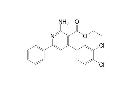 Ethyl 2-amino-4-(3,4-dichlorophenyl)-6-phenyl-3-pyridinecarboxylate