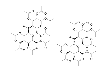 (2-PROPYL-2,3,6-TRI-O-ACETYL-ALPHA-D-GLUCOPYRANOSYL-4-YL)-(2,3,4,6-TETRA-O-ACETYL-BETA-D-GALACTOPYRANOSYL)-(R,S)-SULFOXIDE