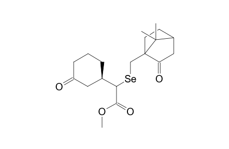 Methyl (camphorylseleno)-(R)-(3'-oxocyclohexyl)acetate