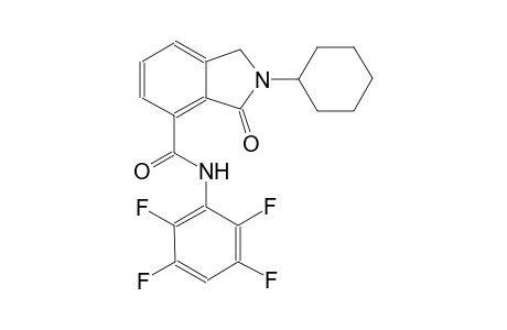1H-isoindole-4-carboxamide, 2-cyclohexyl-2,3-dihydro-3-oxo-N-(2,3,5,6-tetrafluorophenyl)-