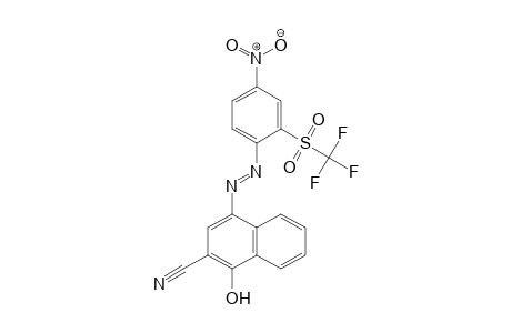 2-Naphthalenecarbonitrile, 1-hydroxy-4-[2-[4-nitro-2-[(trifluoromethyl)sulfonyl]phenyl]diazenyl]-