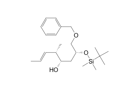 (2R,4S,5S)-(6E)-2-[(1,1-dimethylethyl)dimethylsiloxy]-5-methyl-1-(phenylmethoxy)-6-octen-4-ol